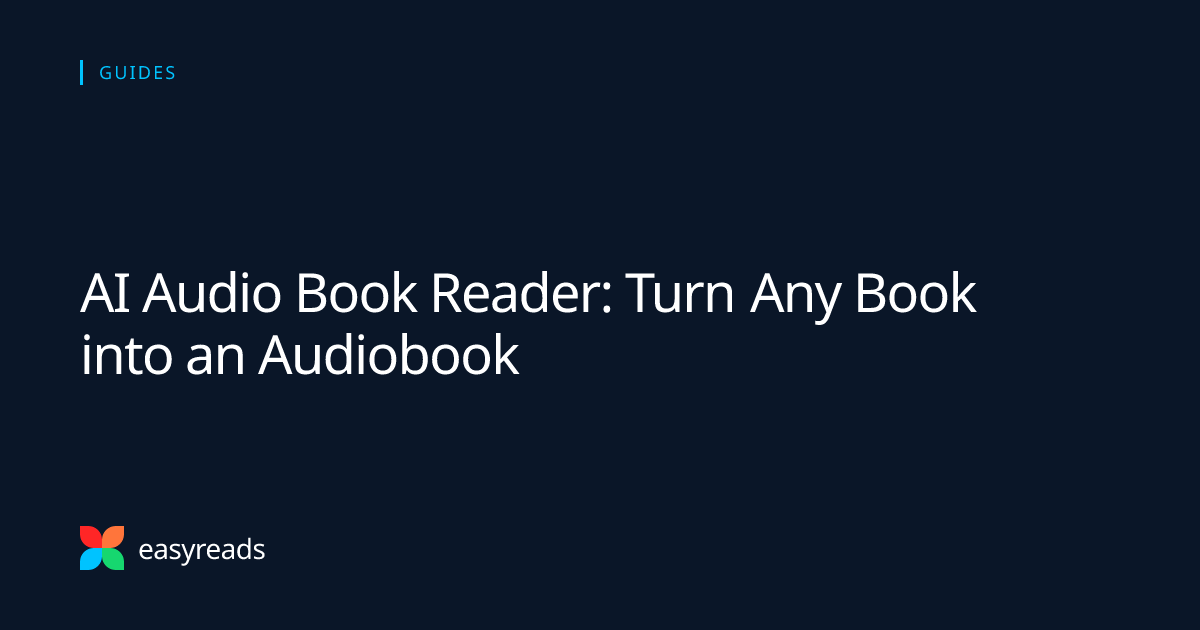 AI audio book reader