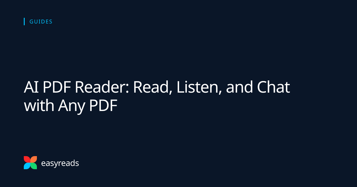 AI PDF reader interface