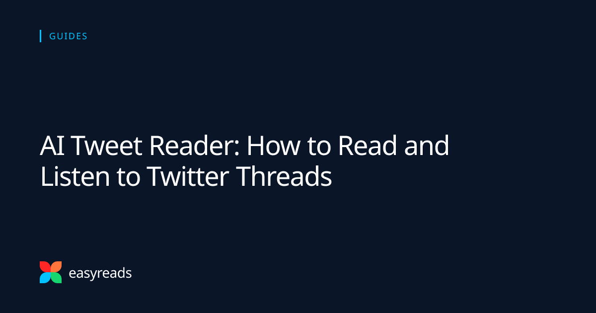 AI tweet reader interface