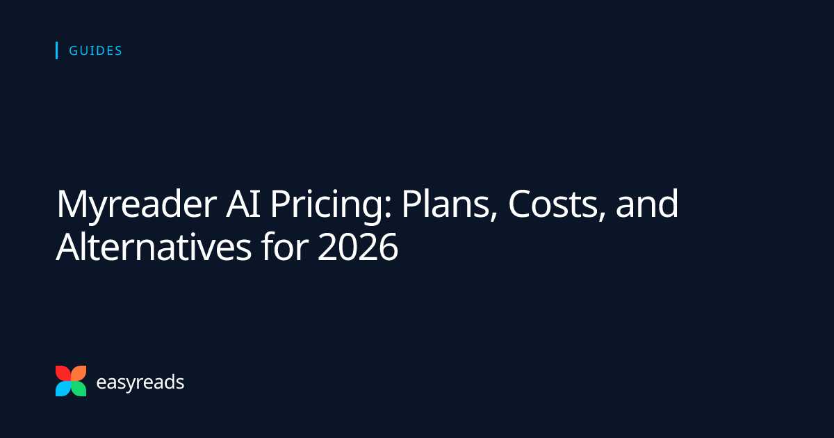 Myreader AI pricing comparison