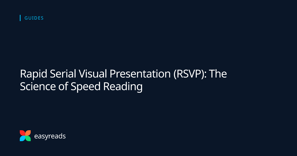 RSVP speed reading demonstration