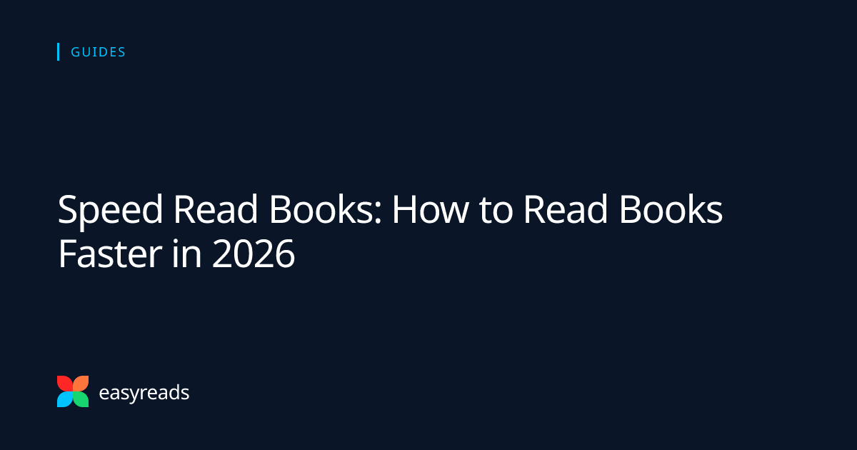 Speed reading books