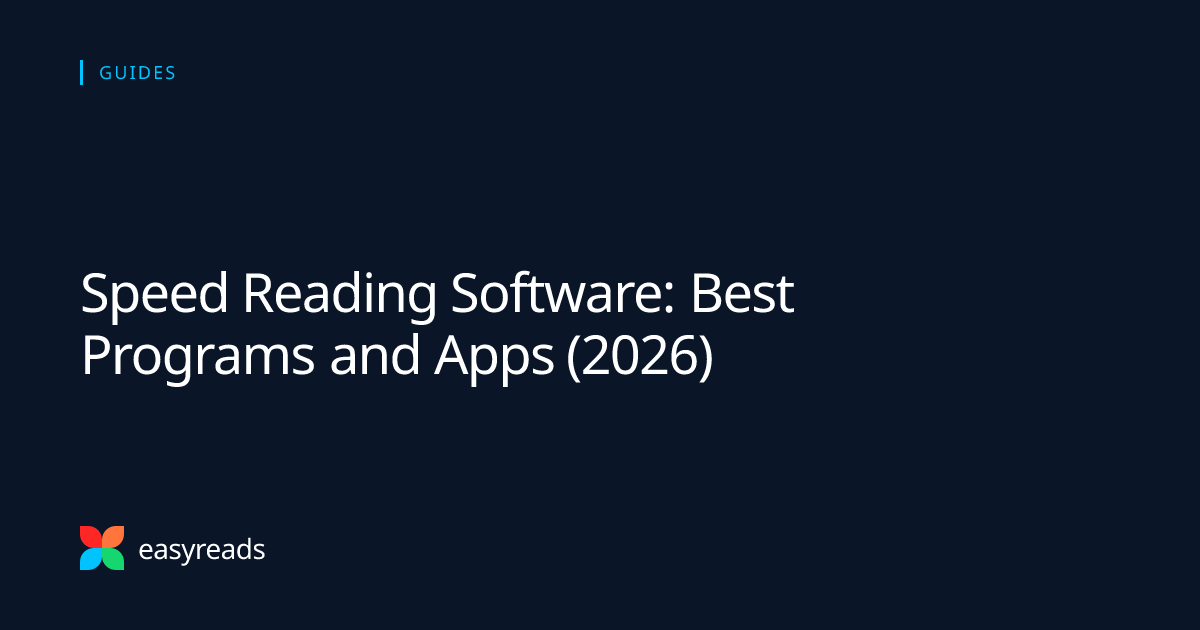 Speed reading software