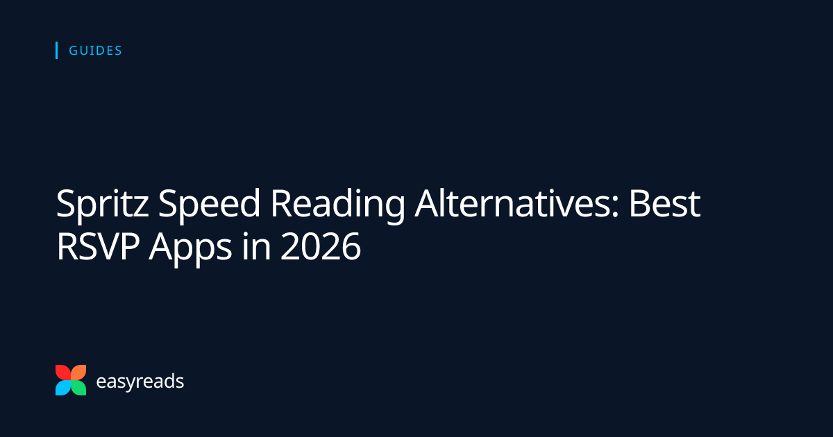 Spritz speed reading alternatives