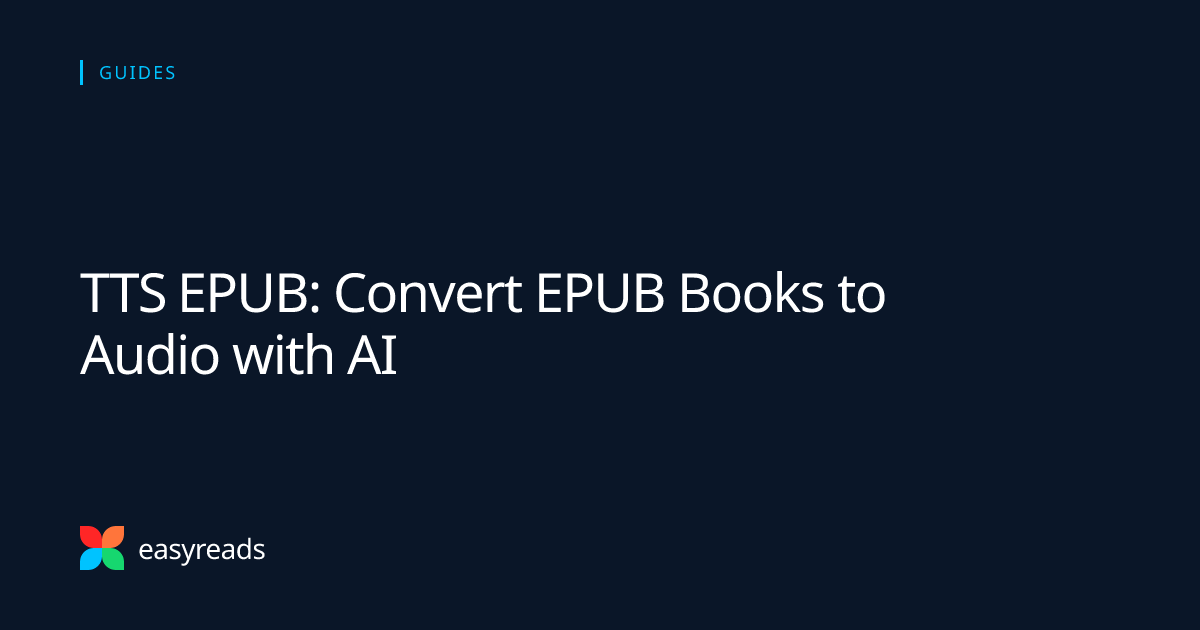 EPUB TTS conversion