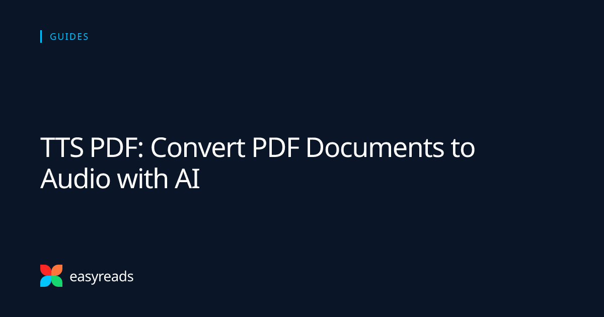 PDF TTS conversion