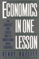 Economics in One Lesson book cover